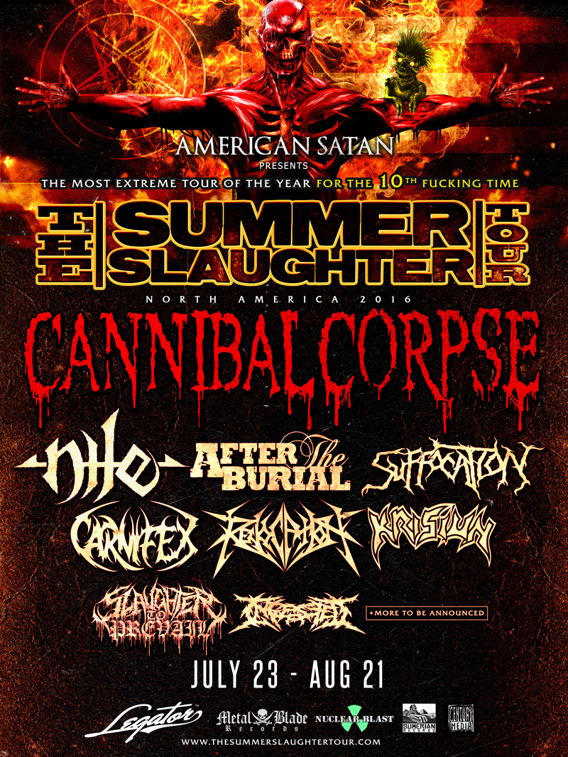 CANNIBAL CORPSE Death Metal Icons To Kick Off Summer Slaughter