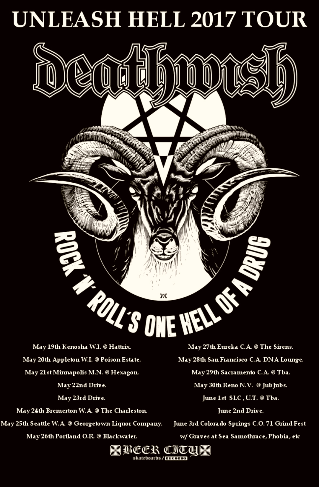 Deathwish Unleash Hell Tour