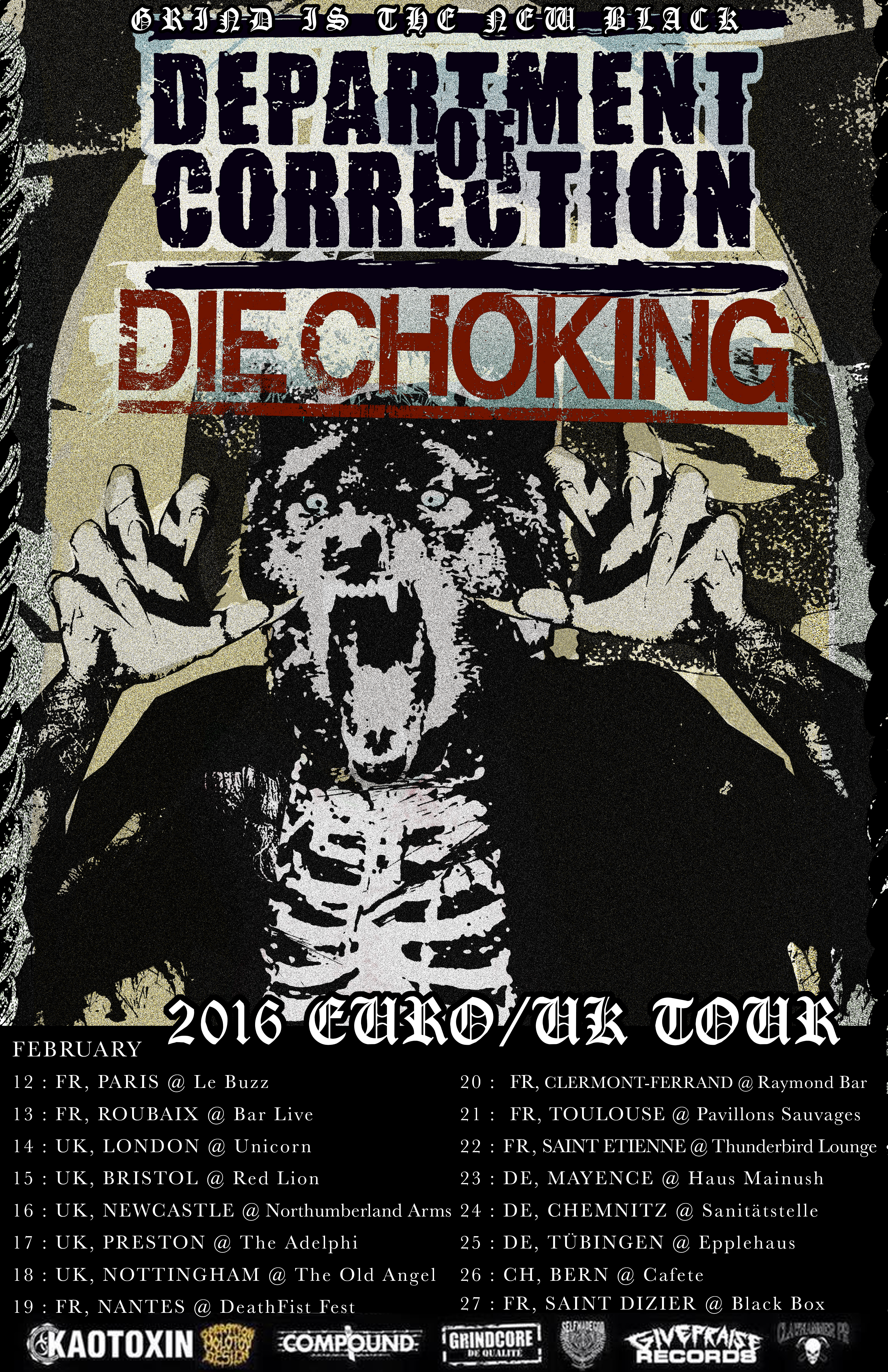Die Choking - Department Of Correction -Europe