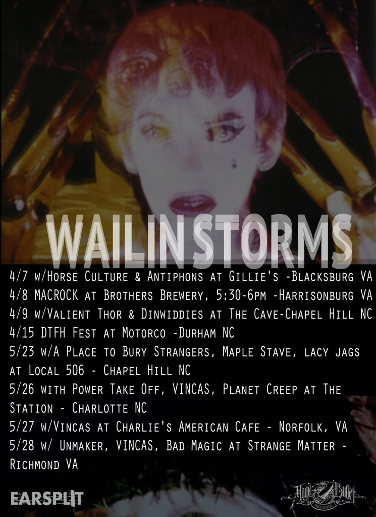 WAILIN STORMS Announces Spring Tour Dates; Second Album Nears