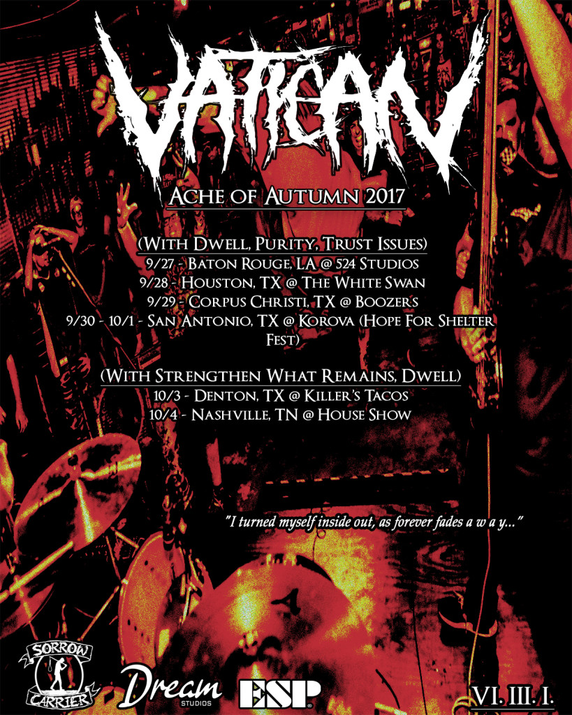 VATICAN tour dates
