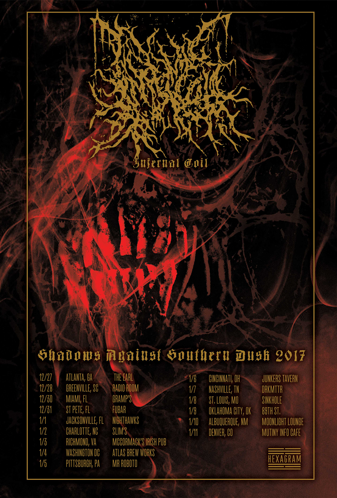 infernal coil winter 2017 tour poster web
