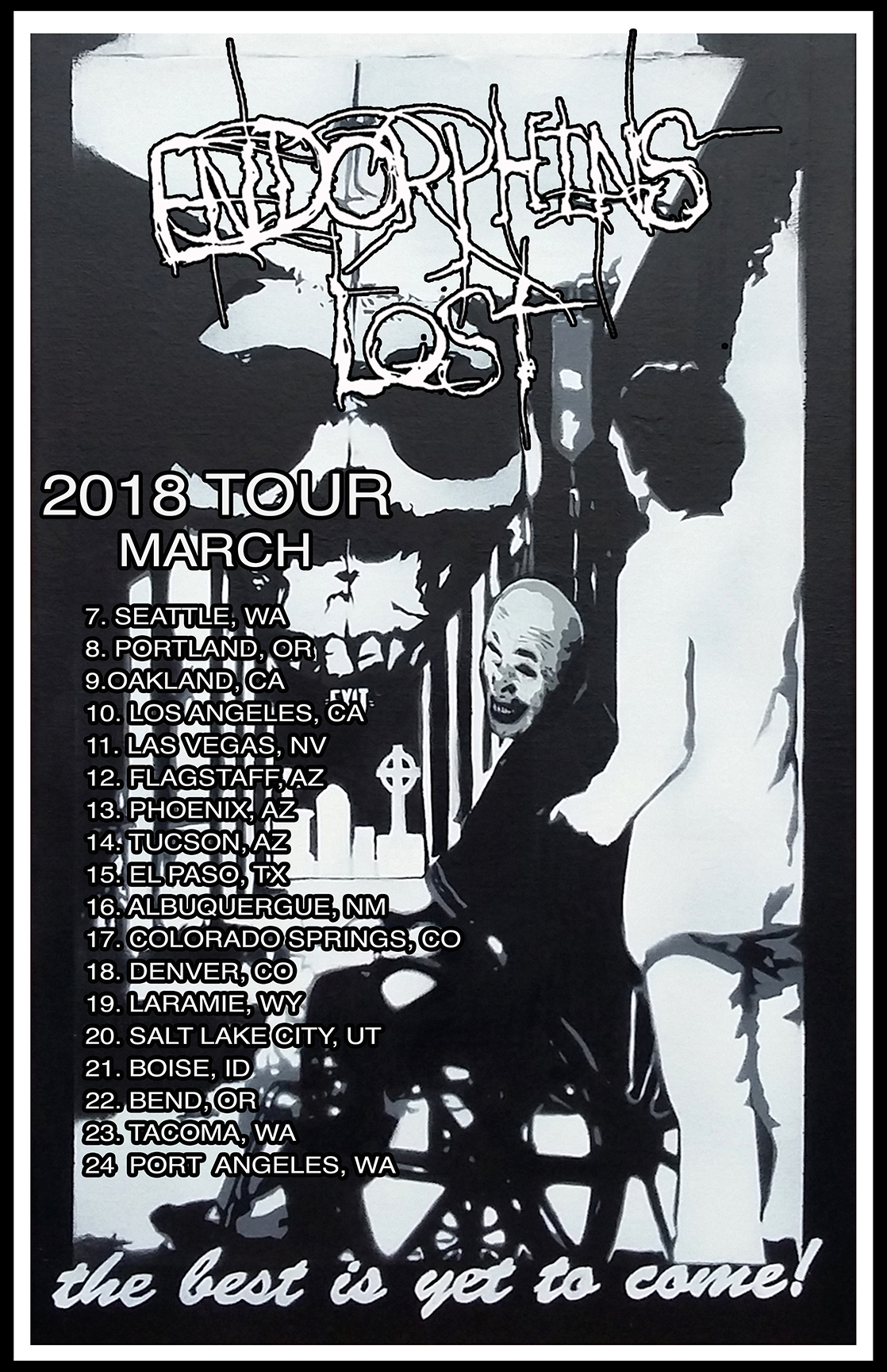 Endorphins Lost tour poster