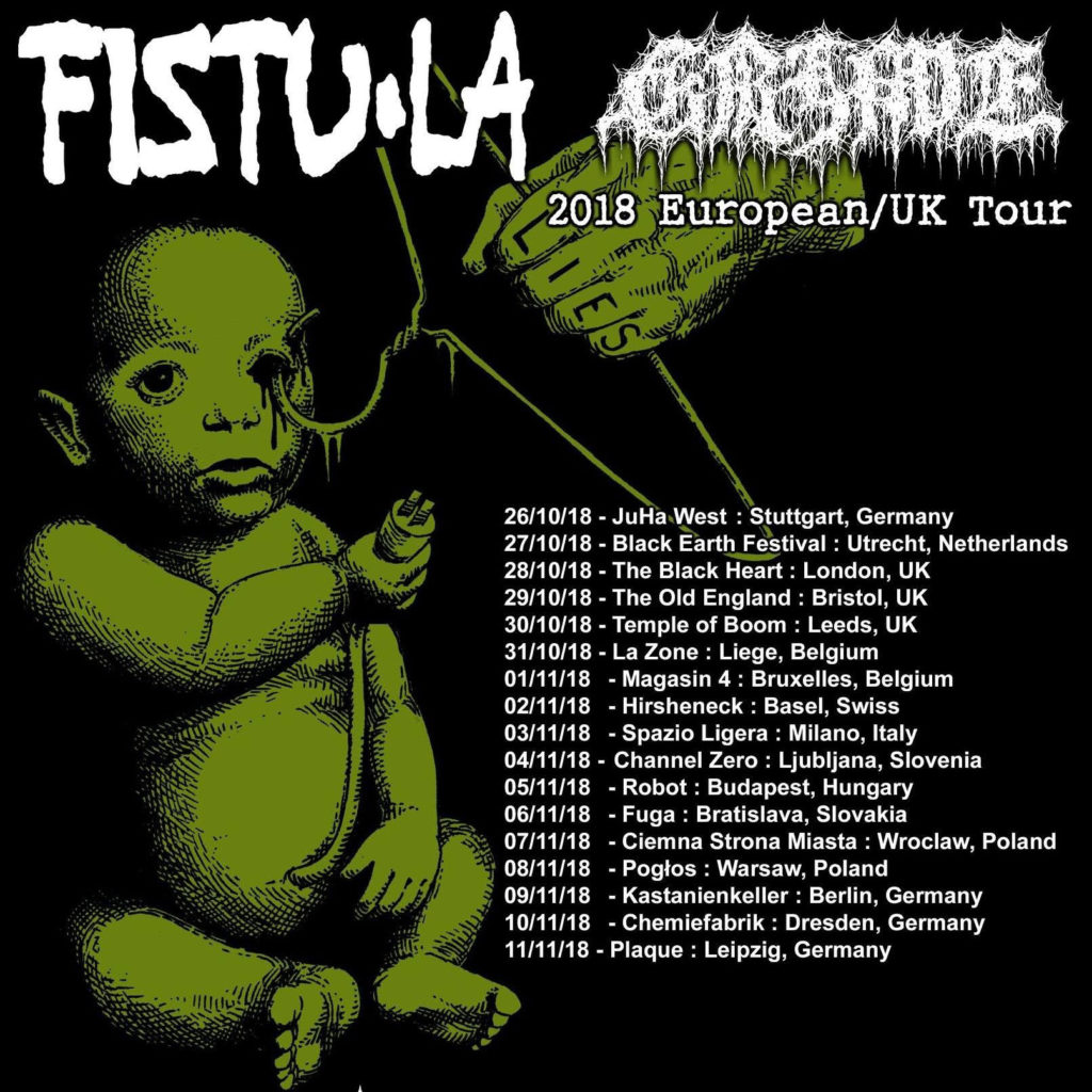 FISTULA Ohio Sludgecore Veterans To Headline Second Night Of Doomed and Stoned Festival This Weekend; New Track From Forthcoming EP Streaming + European Tour Dates With Grime Announced