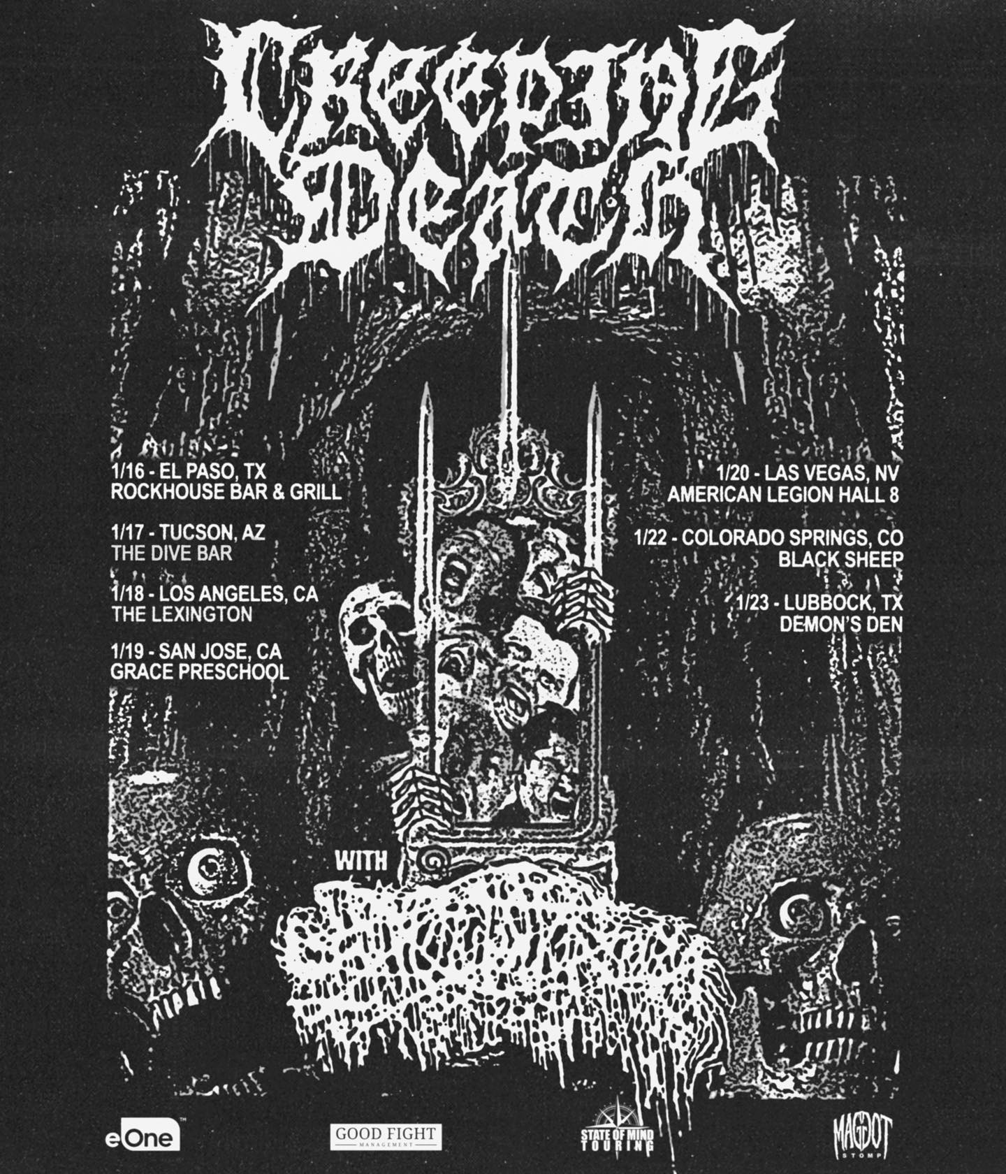 CREEPING DEATH: Texas Death Metal Unit Confirms North American Tour