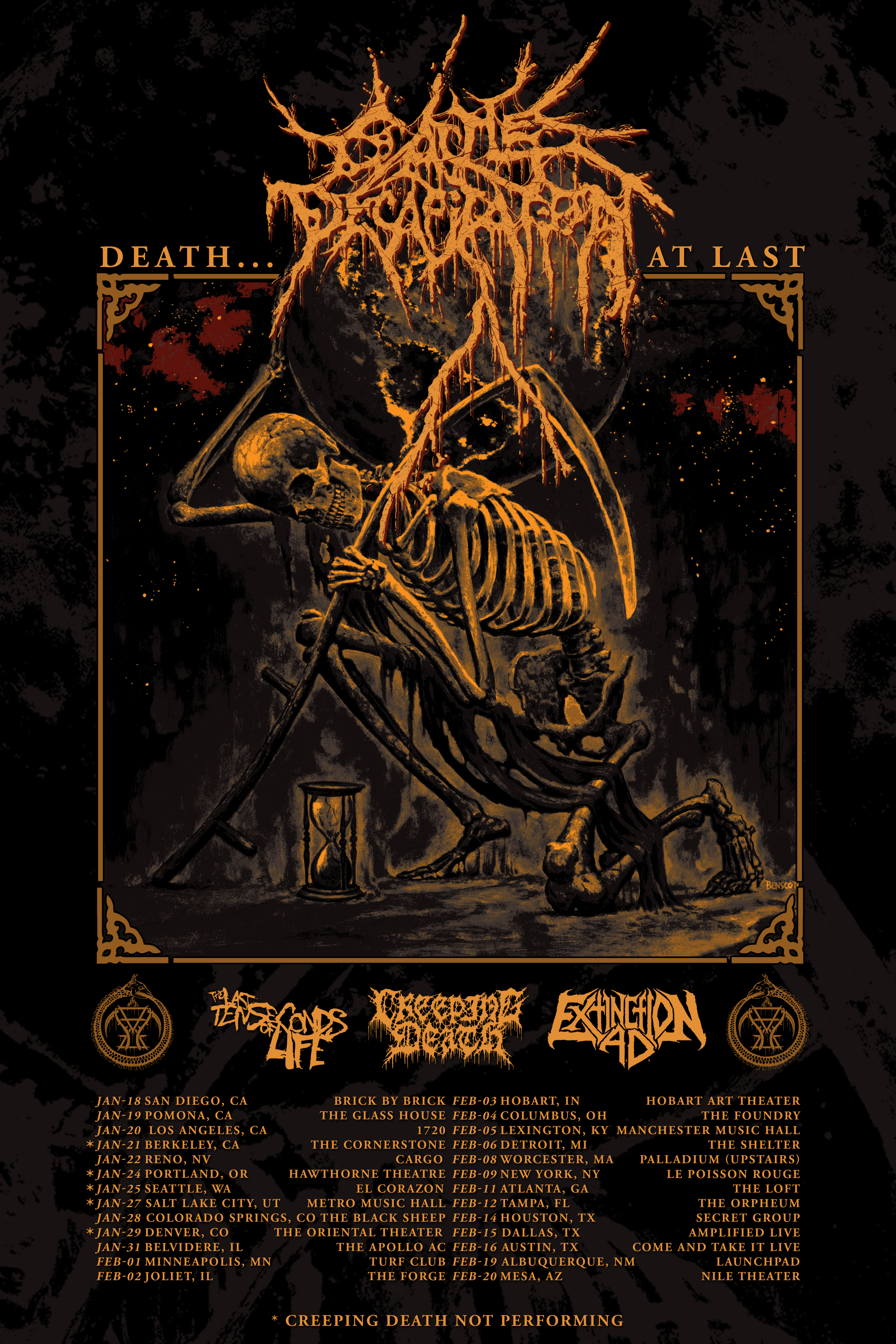 CATTLE DECAPITATION Announces Death…At Last Headlining Tour With The Last Ten Seconds Of Life, Creeping Death, And Extinction A.D.